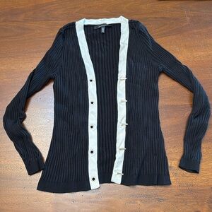 White House Black Market Cardigan Sweater long Sleeve Top Shirt Size Large WHBM